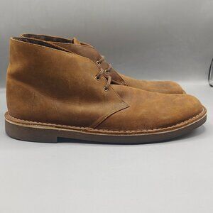 Clarks Bushacre Leather Chukka Desert Boots Men's Size 15 Brown 15522